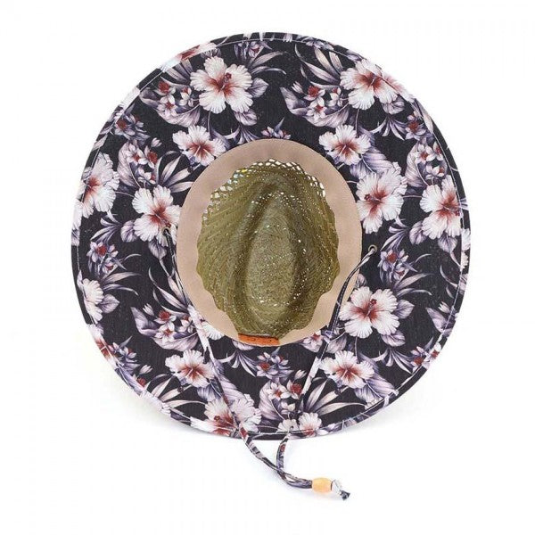 Tropical Hibiscus Lifegaurd Hat