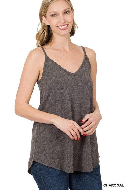 FRONT AND BACK REVERSIBLE SPAGHETTI CAMI - Free Rein on Main