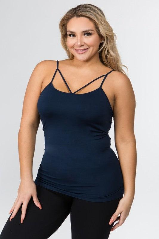 Seamless Strappy Detail Cami Top - Free Rein on Main