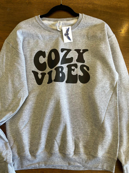 Cozy Grey Crewneck Sweaters - Free Rein on Main