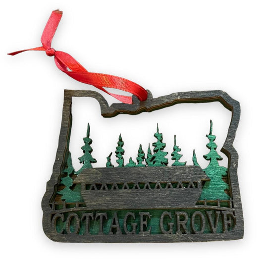 3D Cottage Grove ornament - Free Rein on Main